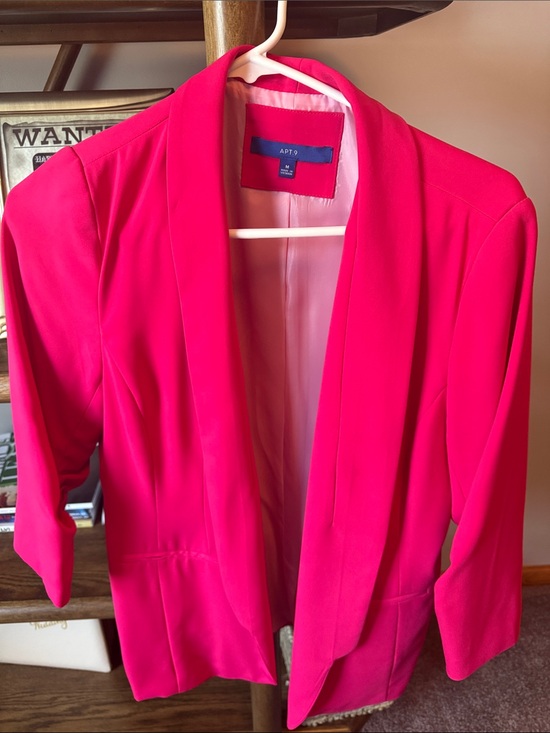 Apt. 9 Jackets & Blazers - Apt. 9 Women's Hot Pink Open-Front Blazer